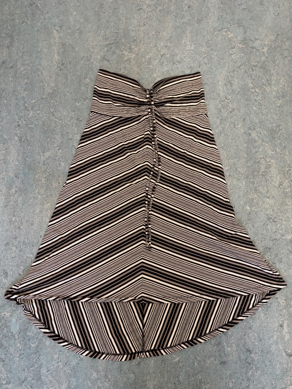 Patagonia Black White Striped Sleeveless Midi Dress Size M